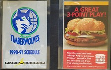 1989 - 2005 NBA Minnesota Timberwolves Lynx Pocket Schedule * You PICK CHOOSE*