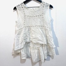 Mes Demoiselles Chapelet Gauze Cotton Lace Top Size 38