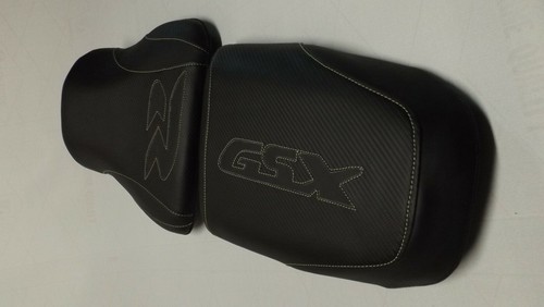 CUSTOM BLACK CARBON FIBER SEAT COVERS WILL FIT SUZUKI GSX 600R/750R/1000R 00/03 - Picture 4 of 12