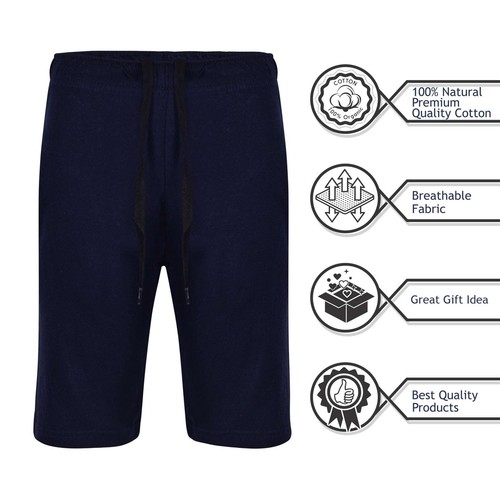Kids Boys 100% Cotton Shorts Casual Chino Shorts Knee Length Summer Lightweight - Picture 3 of 11