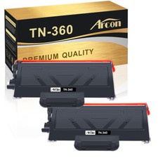 2PK TN360 Toner Cartride For Brother HL-2140 HL-2170 MFC-7340 MFC-7440N MFC-7840