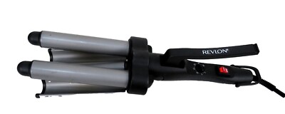 Revlon Hair Waver Wavy Jumbo 3 Barrel Heat Iron Ceramic Model RV084 Tested Works