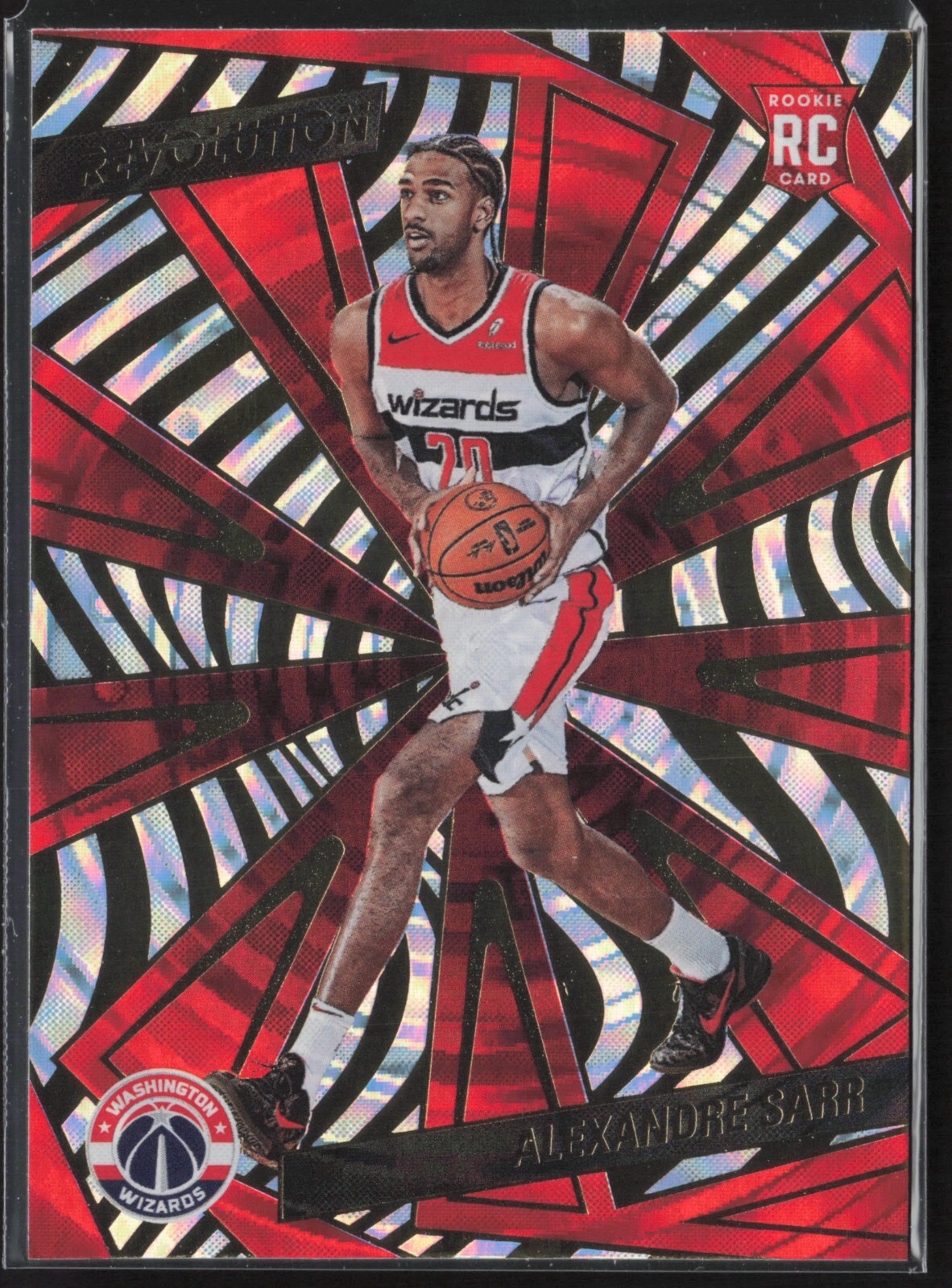 2024-25 Panini Revolution ALEXANDRE SARR Fractal RC #106 Washington Wizards