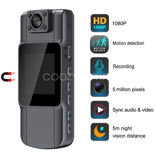 Sport Action Camera 1080P HD Body Cam Night Vision Video Recorder with Bracket