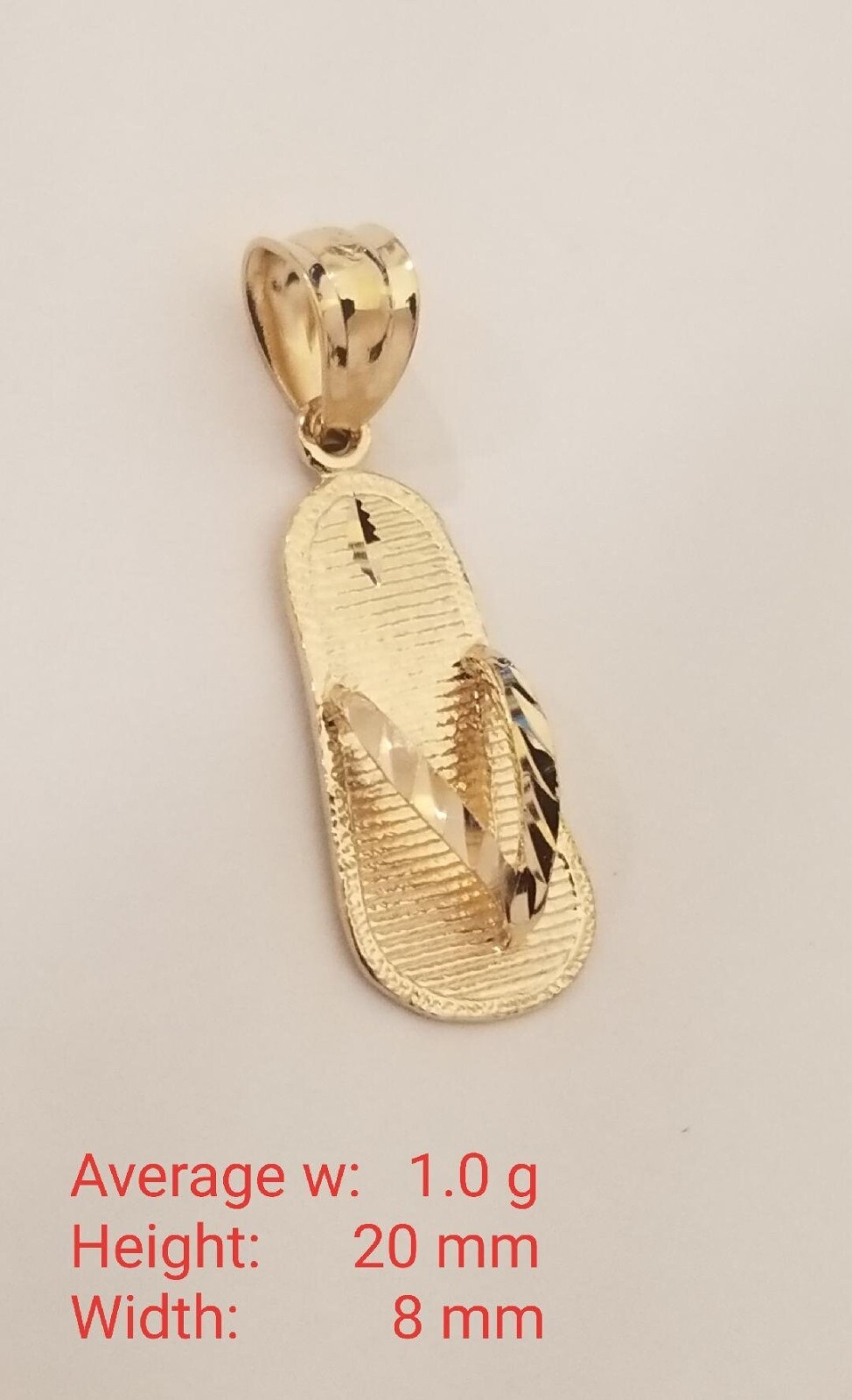 PANTOFOLA D’ORO Pantofola hawaiana oro giallo massiccio 14K zapatilla infradito diamante taglio