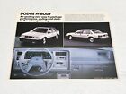 1985 Dodge Lancer "Dodge H-Body" Fleet Operations Preview Flyer Rare Brochure