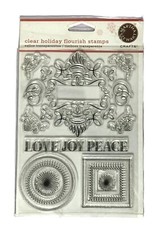 Holiday Stamps Martha Stewart Clear for Scrapbooking, Paper Craft, Card Making
