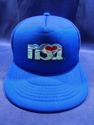 NSA Yupoong Hat Blue Trucker Mesh Adjustable Snapback Cap