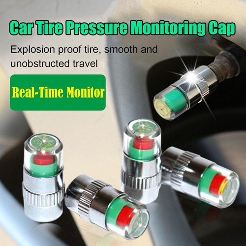4X Car Tyre Tire Pressure Gauge Indicator Alert Monitoring Valve Cap Sens FAST - Picture 7 of 18