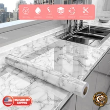 Marble Contact Vinyl Paper Self Adhesive Peel Stick Wallpaper Kitchen Countertop