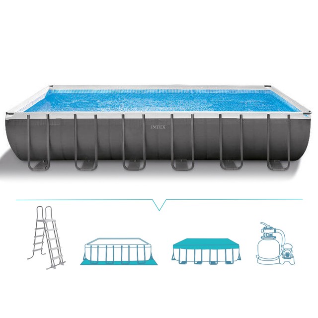 Intex 26362 Piscina Fuoriterra Rettangolare 732 X 366 X 132 Cm