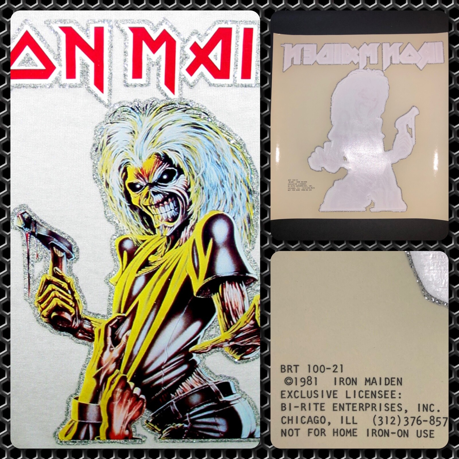 vTg '81 IRON MAIDEN KILLERS Heavy Metal Band Eddie Ro… Gem