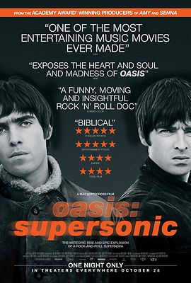 OASIS SUPERSONIC MOVIE POSTER LIAM NOEL CALLAGHER GEM ARCHER ANDY