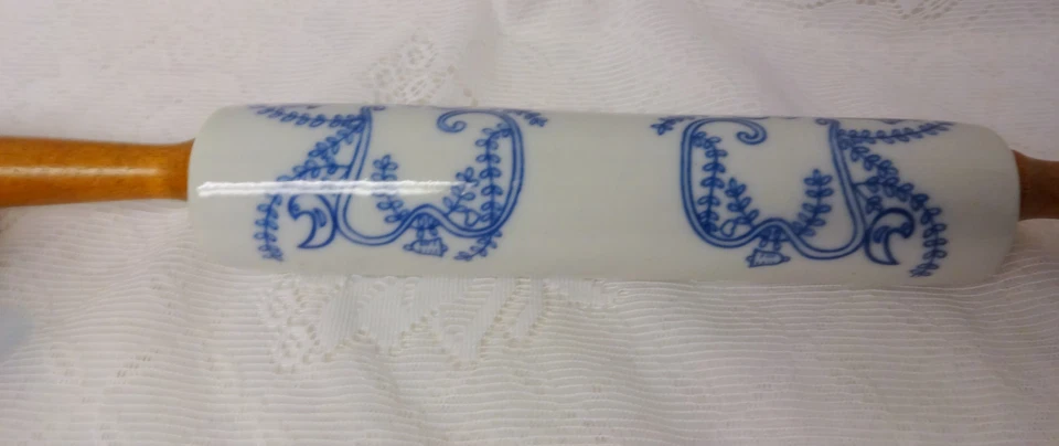 Rodillo de gres esmaltado vintage para cocinar hornear Foto 4 de 4