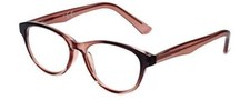 Corinne McCormack Designer Reading Glasses Polly Cateye 49 mm Crystal Pink 2.50