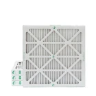 20x20x2 MERV 13 Pleated Air Filters by Glasfloss.  4 Pack.  Made in USA.