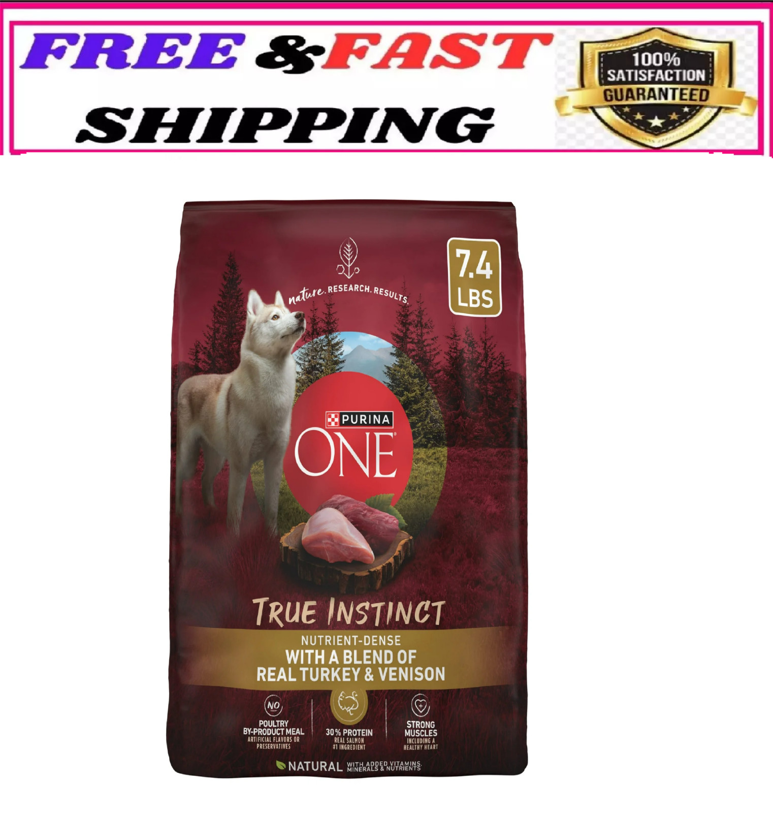 For Adult Dogs, High Protein Real Turkey &