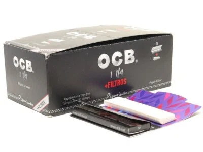 OCB Premium Cartine Lunche 1 1/4 E Filtri In Carta 24 Libretti