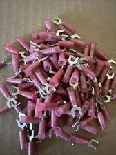 Molex ETC A515-06 Nylon 22-18 Gauge #6 Flanged Block Spade 100 Pack