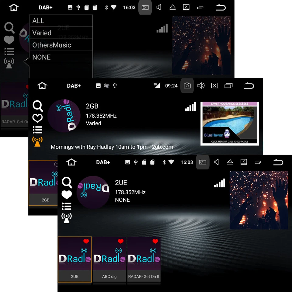 7" 1 DIN DAB+ Autoradio Android 15 Carplay Touchscreen GPS Navi Bluetooth USB DE - Bild 3 von 4