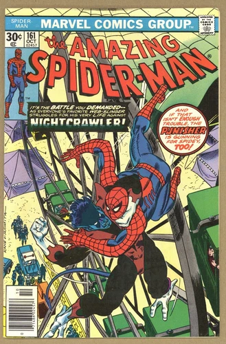 Amazing Spider-Man 161 (FN) Punisher, Nightcrawler! 1976 Marvel Comics W061