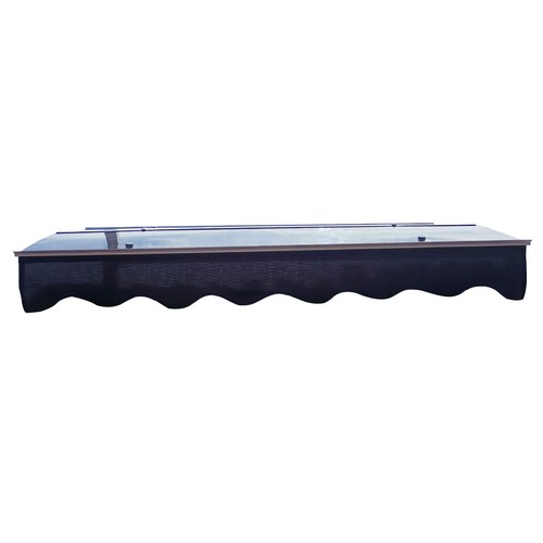 DA5934C Series Door Window Awning Made of 0.137 Inch Thick Crystal Solid Polycar - Picture 5 of 8