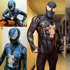 Venom Symbiote Spiderman Fancy Costume Cosplay Zentai Bodysuit Adult Jumpsuit