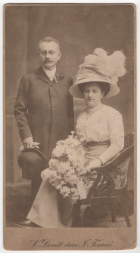 CAB Foto Schönes Hochzeitsbild - Praha Prag 1900er - Bild 1 von 2
