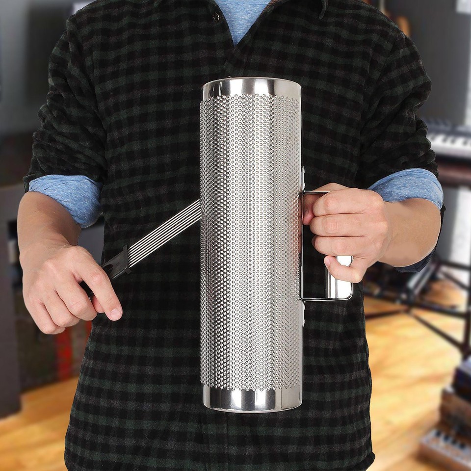 Set De 10 Instruments De Percussion Guiro En Acier Inoxydable Avec Grattoir - Instrument De Percussion Métallique Pour Enfants Et Débutants Instrument Percussion Métal