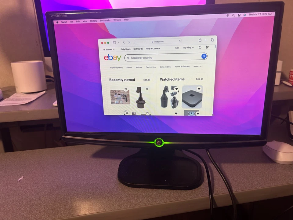 Emachines E182H D 19” LCD Widescreen Monitor - Image 2 of 4