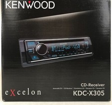 Kenwood Excelon KDC-X305 Bluetooth CD Android iPhone Alexa AM FM USB Aux 6Ch 5v