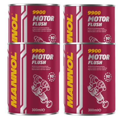 4x300 ml MANNOL 9900 Motor Flush Reiniger Motorspülung Motorreiniger Ölschlamm