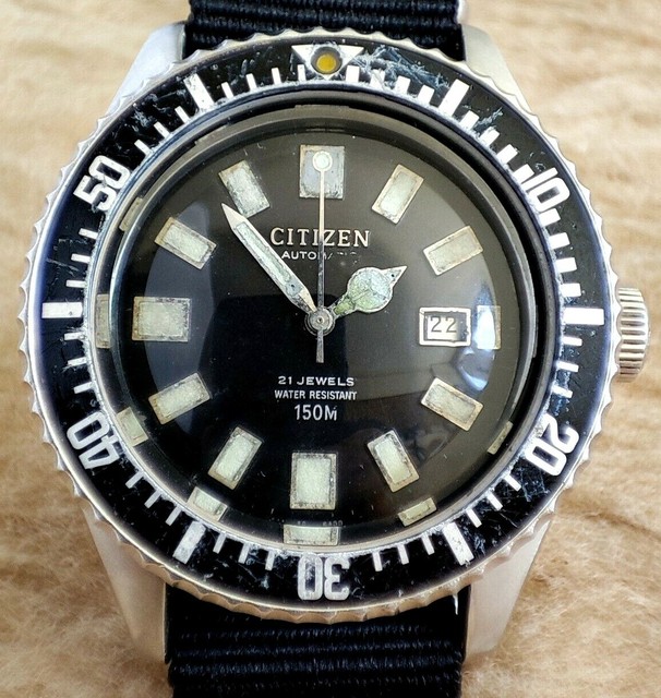 RARE Vintage Citizen Diver 150m Day Ref 4-600851 Y Automatic Watch - CW for  sale online | eBay