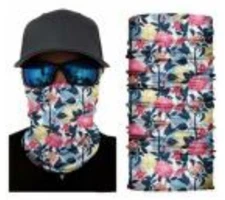 Neck Gaiter Face Mask Fishing Sun Headwear Protection Floral