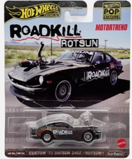 Hot Wheels Pop Culture Premium Roadkill Rotsun Custom 71 Datsun 240Z