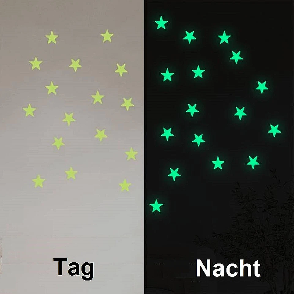 Leuchtsterne Leuchtende Sterne Nachtleuchtend selbstklebend Kinderzimmer Nacht - Bild 2 von 4