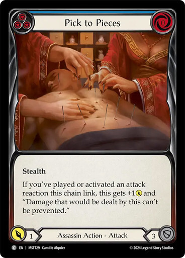Pick to Pieces (Blue) Part the Mistveil Flesh and blood