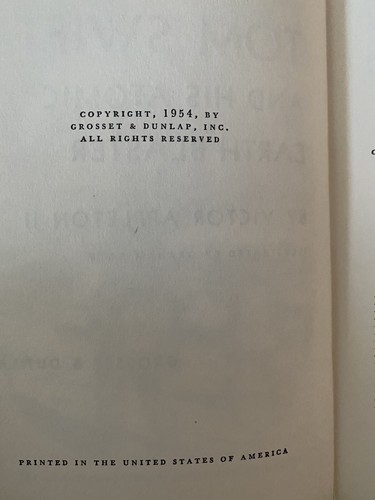 VINTAGE TOM SWIFT AND HIS AIRLINE EXPRESS 1926 FIRST EDITION & TOM SWIFT JR 1954 - Picture 4 of 9