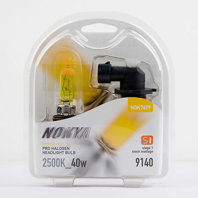 Nokya Hyper Yellow 9140 Headlight Fog Light Bulb 2500K S1 NOK7679