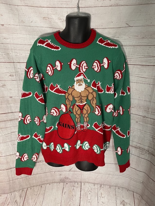 Blizzard Bay Men's Gym Muscle Santa 