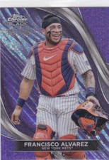 2024 TOPPS CHROME BLACK..FRANCISCO ALVAREZ..PURPLE MINI DIAMOND REFRACTOR../150