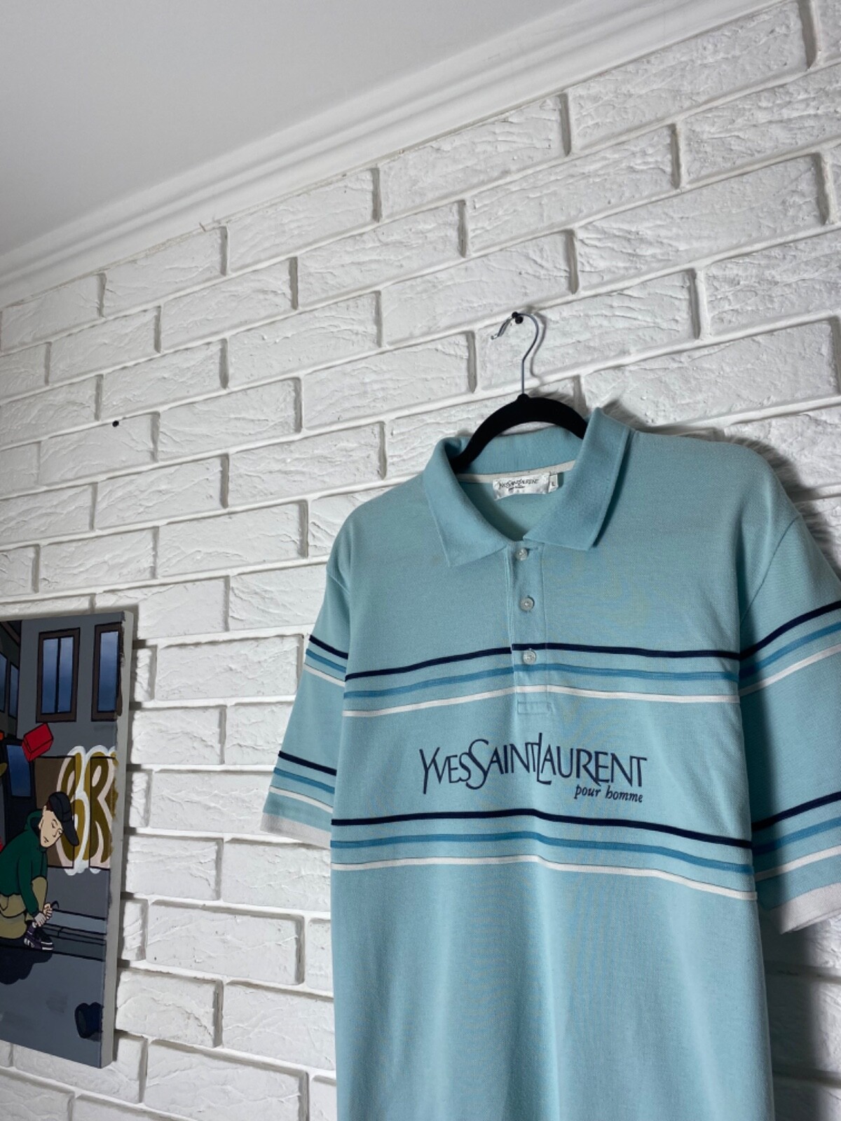 Polo Yves Saint Laurent grande logo