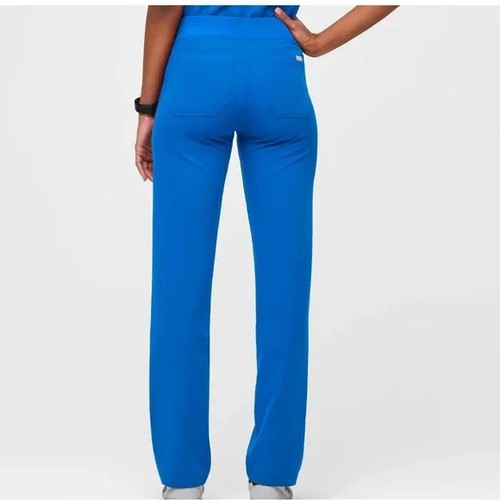 Figs Livingston Basic Scrub Pants Women XL NWOT Pocket Elastic Waist StraightLeg - Picture 10 of 12