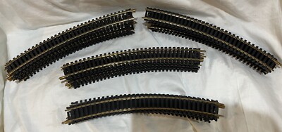 Lot Atlas Snap Track 37R Curved  H/O Train Tracks VTG E B D READ 40 PC Brass 18 