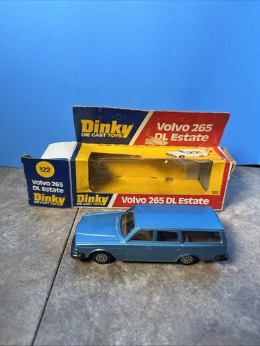 Vintage Dinky No. 122 Volvo 265 DL Estate Car Blue Original Box - Diecast