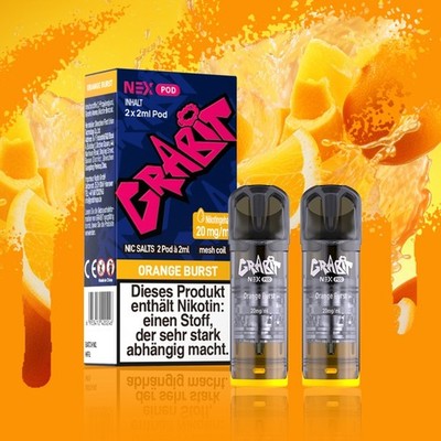 Grabit Pods für Elfa von Elfbar 20mg Nikotin - 20 Stück Fruchtig Tabak Liquids