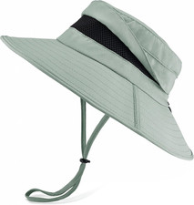 Waterproof Sun Hat for Men Women, UPF 50 UV Protection Wide Brim Packable Hat f