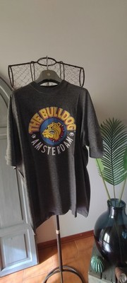 The Bulldog Amsterdam T-Shirt Super Vintage 90er Gr. XL grau gebraucht