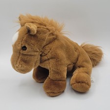 Crisha Playful Plush Horse Hand Puppet Stuffed Animal Toy Brown Neighs 10" Pony