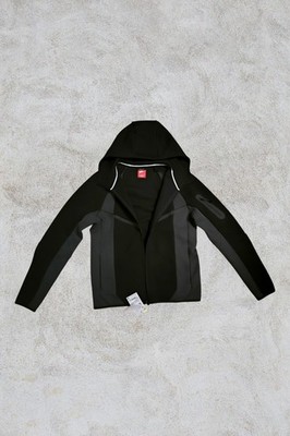 Black Grey Nike Tech Windrunner Hoodie Size S Mens | Streetwear | UK Drip | Y2K